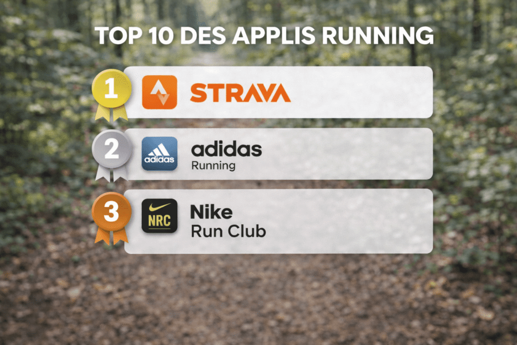 Top 3 des meilleures applis running en 2026