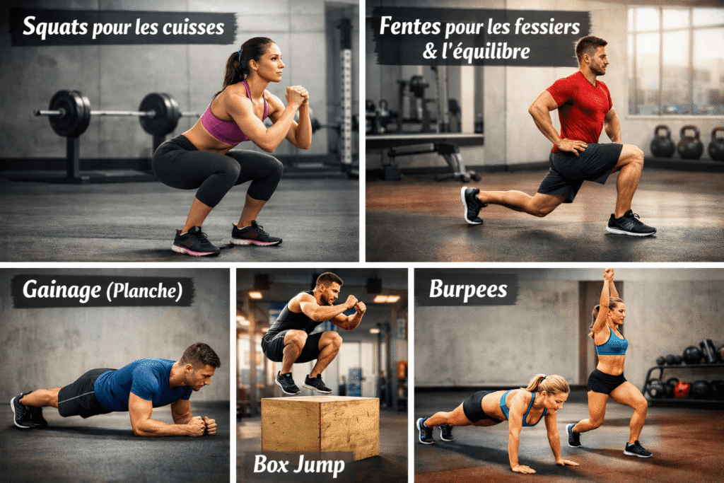 exercices de renforcement du coureur au poids du corps pour progresser en course à pieds